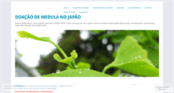Desktop Screenshot of doemedulaosseanojapao.wordpress.com