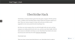 Desktop Screenshot of deadtrigger2hack2.wordpress.com