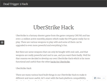 Tablet Screenshot of deadtrigger2hack2.wordpress.com