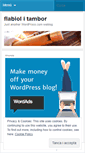 Mobile Screenshot of flabioltambor.wordpress.com
