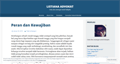 Desktop Screenshot of listianash.wordpress.com