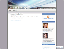 Tablet Screenshot of decisionvelocity.wordpress.com