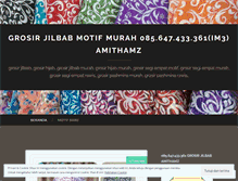 Tablet Screenshot of grosirjilbabmotifmurah.wordpress.com