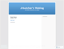 Tablet Screenshot of jrbutcher.wordpress.com