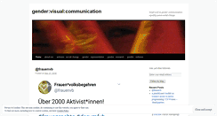 Desktop Screenshot of genderview.wordpress.com