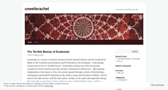 Desktop Screenshot of oneellerachel.wordpress.com