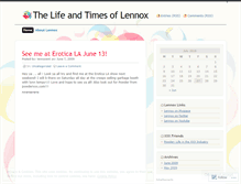 Tablet Screenshot of lennoxblog.wordpress.com