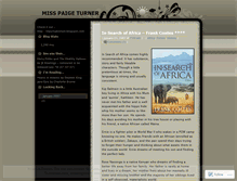Tablet Screenshot of misspaigeturner.wordpress.com