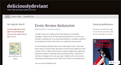 Desktop Screenshot of deliciouslydeviant.wordpress.com