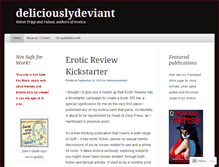 Tablet Screenshot of deliciouslydeviant.wordpress.com