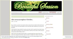 Desktop Screenshot of beautifulseason.wordpress.com