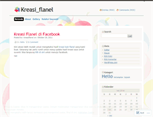 Tablet Screenshot of kreasiflanel.wordpress.com