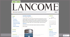 Desktop Screenshot of lancome1.wordpress.com
