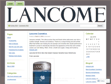 Tablet Screenshot of lancome1.wordpress.com