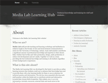 Tablet Screenshot of fassmedialab.wordpress.com