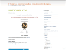 Tablet Screenshot of congresoepica.wordpress.com