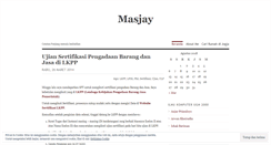Desktop Screenshot of masjay.wordpress.com