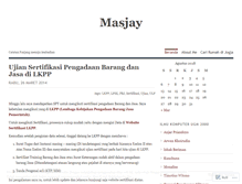 Tablet Screenshot of masjay.wordpress.com