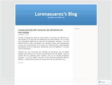 Tablet Screenshot of lorenasuarez.wordpress.com