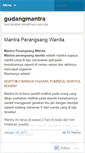 Mobile Screenshot of gudangmantra.wordpress.com