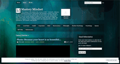 Desktop Screenshot of masterymindset.wordpress.com