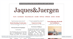 Desktop Screenshot of jaquesjuergen.wordpress.com