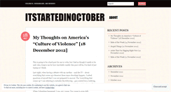 Desktop Screenshot of itstartedinoctober.wordpress.com