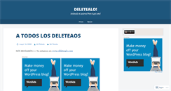 Desktop Screenshot of deletealo.wordpress.com