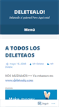 Mobile Screenshot of deletealo.wordpress.com