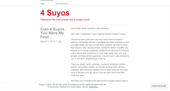 Desktop Screenshot of 4suyos.wordpress.com