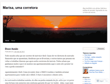 Tablet Screenshot of marisaumacorretora.wordpress.com
