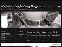 Tablet Screenshot of itsjustthedayfordoingthings.wordpress.com