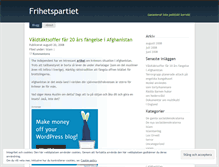 Tablet Screenshot of frihetspartiet.wordpress.com