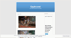 Desktop Screenshot of gaybrunei.wordpress.com