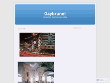 Tablet Screenshot of gaybrunei.wordpress.com