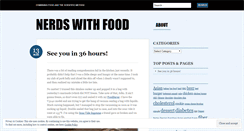 Desktop Screenshot of nerdswithfood.wordpress.com