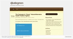 Desktop Screenshot of djkatiegreen.wordpress.com