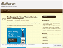Tablet Screenshot of djkatiegreen.wordpress.com