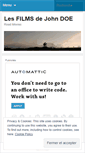Mobile Screenshot of filmsjohndoe.wordpress.com