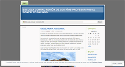 Desktop Screenshot of escuelacorral.wordpress.com