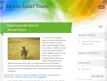 Tablet Screenshot of africansafaritoursdotcom.wordpress.com