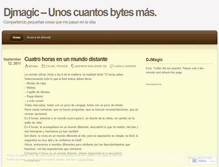 Tablet Screenshot of djmagic.wordpress.com