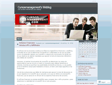 Tablet Screenshot of cursosmanagement.wordpress.com