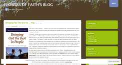 Desktop Screenshot of flowersoffaith.wordpress.com