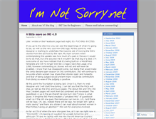 Tablet Screenshot of imnotsorrydotnet.wordpress.com