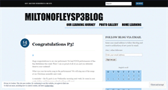 Desktop Screenshot of miltonofleysp3blog.wordpress.com