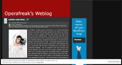 Desktop Screenshot of operafreak.wordpress.com