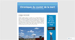 Desktop Screenshot of chroniquesducouloirdelamort.wordpress.com