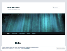 Tablet Screenshot of jamawesome.wordpress.com