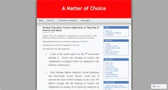 Desktop Screenshot of amatterofchoice.wordpress.com
